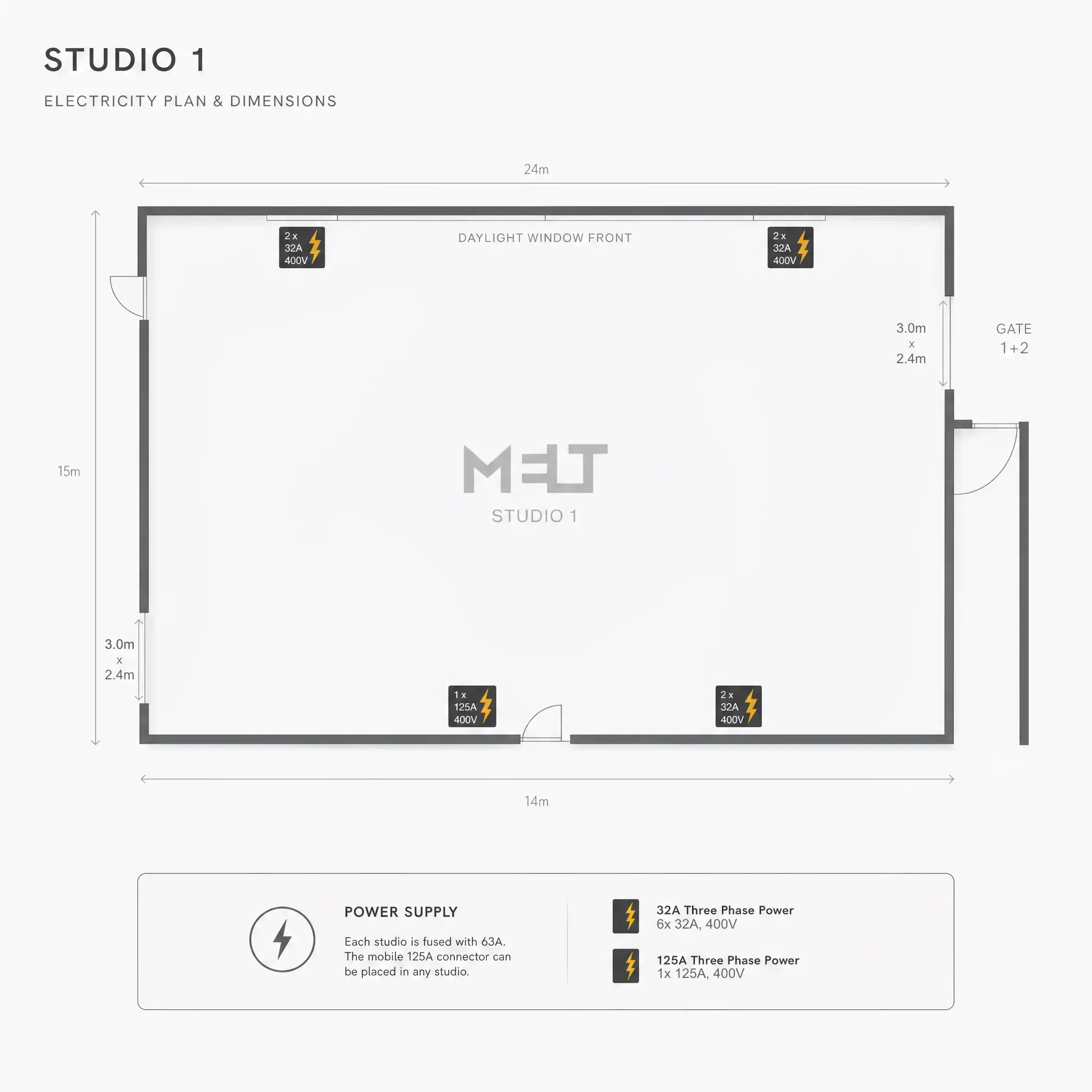 Studio 1 Grundriss